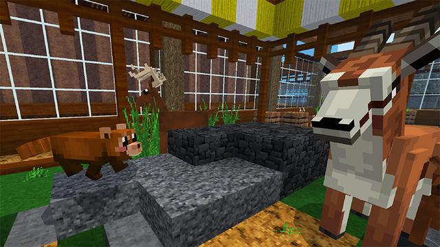 Screenshot of the Minecraft Bedrock Marketplace product ZOO MASH-UP created by Kreatik Studios.