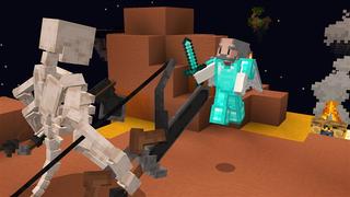 Screenshot of the Minecraft Bedrock Marketplace product 100 Days: One Block created by Kubo Studios.