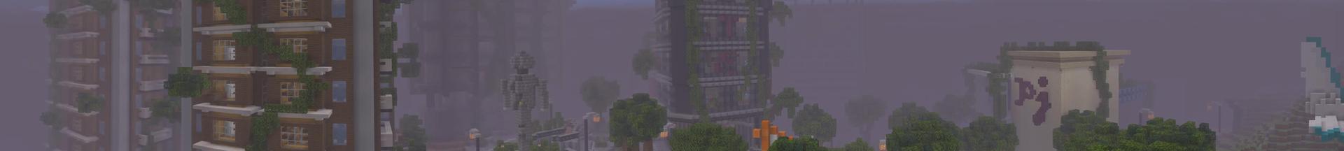Panorama of the Minecraft Bedrock Marketplace product 100 Days: Zombies created by Kubo Studios.