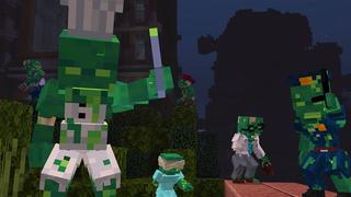 Screenshot of the Minecraft Bedrock Marketplace product 100 Days: Zombies created by Kubo Studios.