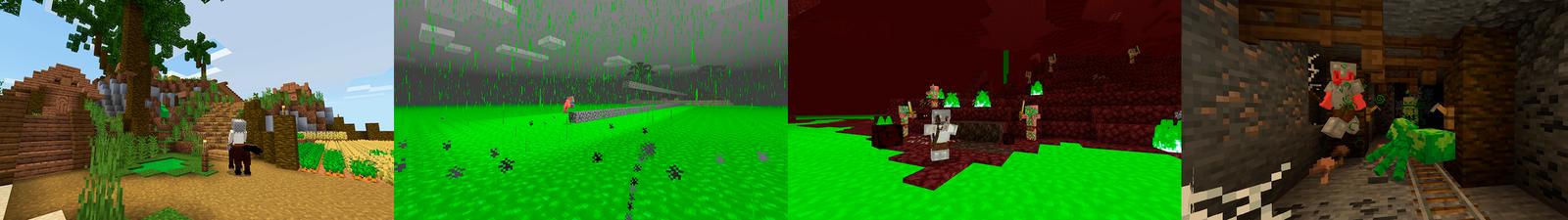Panorama of the Minecraft Bedrock Marketplace product Acid World Survival created by Kubo Studios.