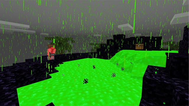 Screenshot of the Minecraft Bedrock Marketplace product Acid World Survival created by Kubo Studios.