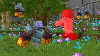 Screenshot of the Minecraft Bedrock Marketplace product Advanced Weapons created by Kubo Studios.