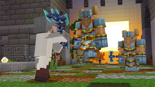 Screenshot of the Minecraft Bedrock Marketplace product Advanced Weapons created by Kubo Studios.