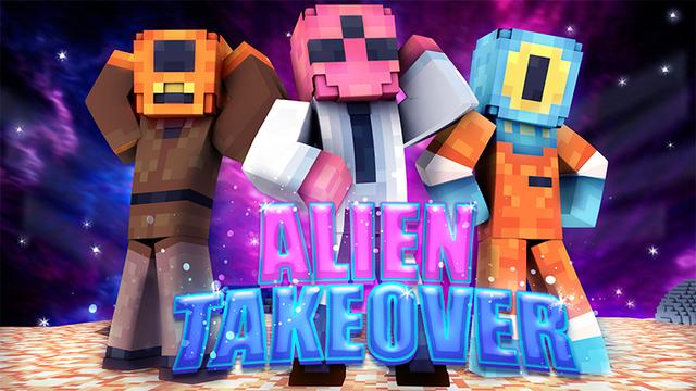 Thumbnail of the Minecraft Bedrock Marketplace product Alien Takeover created by Kubo Studios.