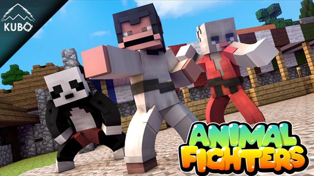 Thumbnail of the Minecraft Bedrock Marketplace product Animal Fighters created by Kubo Studios.