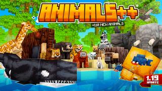 Thumbnail of the Minecraft Bedrock Marketplace product ANIMAIS++ created by Kubo Studios.
