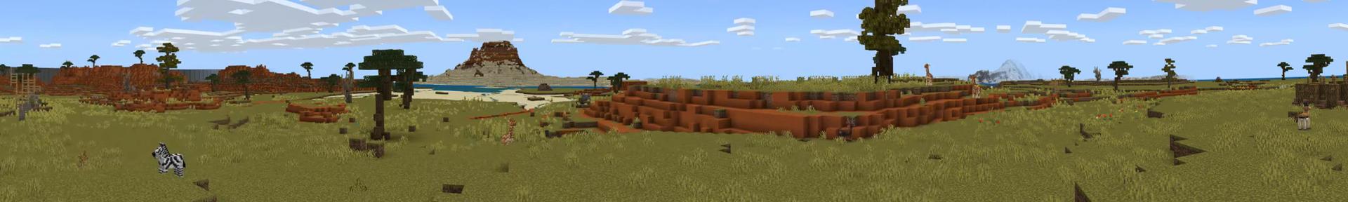 Panorama of the Minecraft Bedrock Marketplace product Animals Shifter created by Kubo Studios.