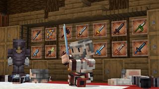 Screenshot of the Minecraft Bedrock Marketplace product Anime Weapons created by Kubo Studios.