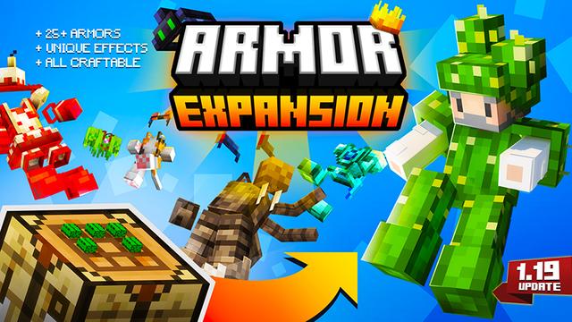 Thumbnail of the Minecraft Bedrock Marketplace product Expansão de Armadura created by Kubo Studios.