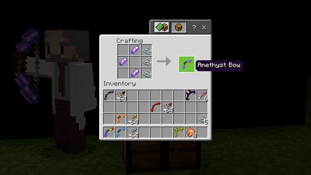 Screenshot of the Minecraft Bedrock Marketplace product Bows Expansion created by Kubo Studios.