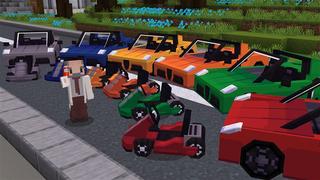 Screenshot of the Minecraft Bedrock Marketplace product Cars City created by Kubo Studios.
