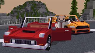 Screenshot of the Minecraft Bedrock Marketplace product Cars City created by Kubo Studios.