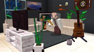 Screenshot of the Minecraft Bedrock Marketplace product City Furniture: Modern Island created by Kubo Studios.