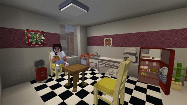 Screenshot of the Minecraft Bedrock Marketplace product City Furniture created by Kubo Studios.