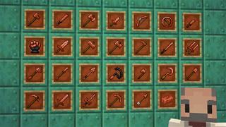 Screenshot of the Minecraft Bedrock Marketplace product Copper Weapons created by Kubo Studios.