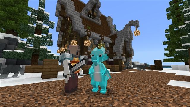 Screenshot of the Minecraft Bedrock Marketplace product Cute Dragons created by Kubo Studios.