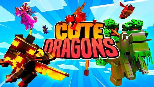 Thumbnail of the Minecraft Bedrock Marketplace product Cute Dragons created by Kubo Studios.