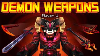 Thumbnail of the Minecraft Bedrock Marketplace product Demon Weapons created by Kubo Studios.