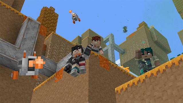 Screenshot of the Minecraft Bedrock Marketplace product DIMENSIONS++ Add-On created by Kubo Studios.
