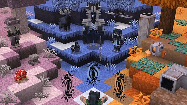 Screenshot of the Minecraft Bedrock Marketplace product DIMENSIONS++ Add-On created by Kubo Studios.
