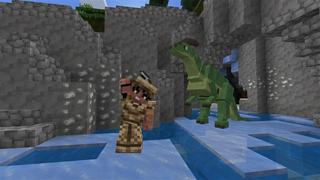 Screenshot of the Minecraft Bedrock Marketplace product Dinosaur Era created by Kubo Studios.