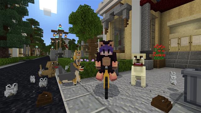 Screenshot of the Minecraft Bedrock Marketplace product Dogs City created by Kubo Studios.