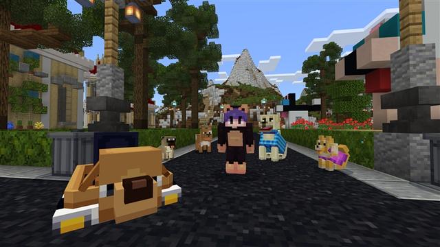 Screenshot of the Minecraft Bedrock Marketplace product Dogs City created by Kubo Studios.