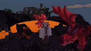 Screenshot of the Minecraft Bedrock Marketplace product Dragon Legends created by Kubo Studios.