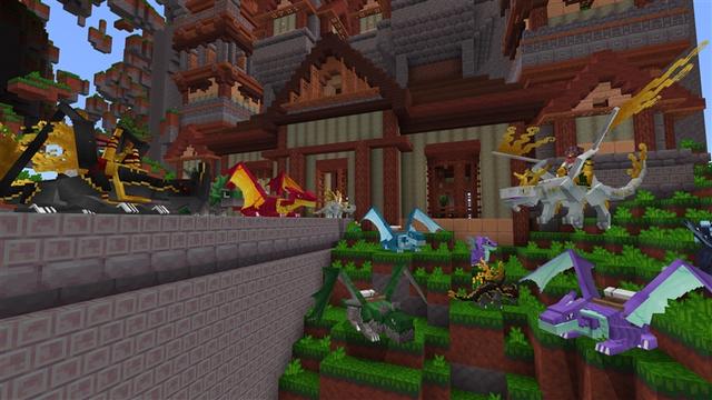 Screenshot of the Minecraft Bedrock Marketplace product Dragon Mash-up created by Kubo Studios.