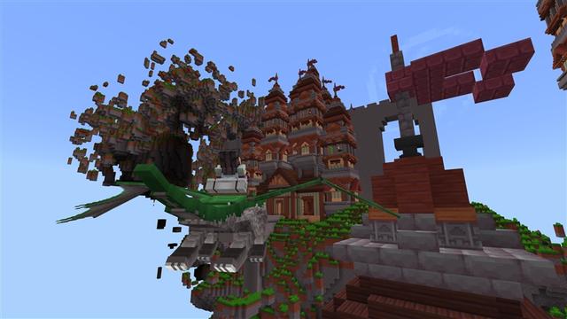 Screenshot of the Minecraft Bedrock Marketplace product Dragon Mash-up created by Kubo Studios.
