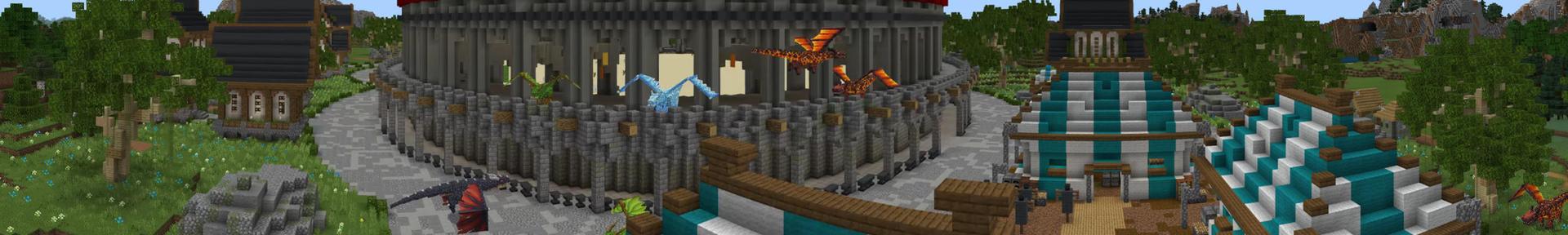 Panorama of the Minecraft Bedrock Marketplace product Dragon Shifter created by Kubo Studios.