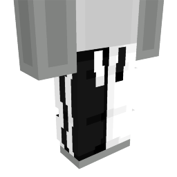 Thumbnail of the Minecraft Bedrock Marketplace product Dual Black White Racer Pants created by Kubo Studios.