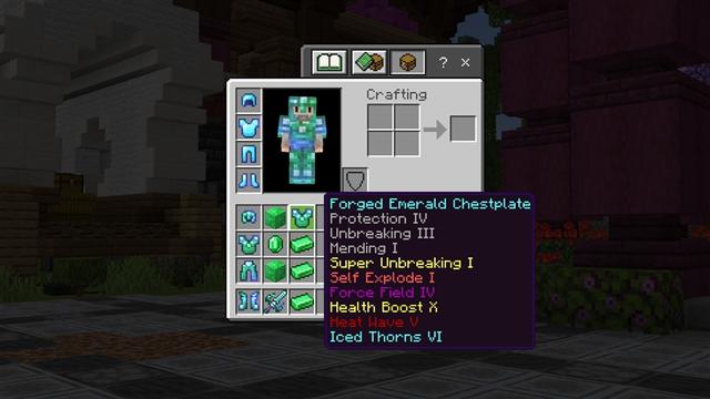 Screenshot of the Minecraft Bedrock Marketplace product Enchants Expansion created by Kubo Studios.