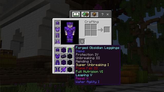 Screenshot of the Minecraft Bedrock Marketplace product Enchants Expansion created by Kubo Studios.