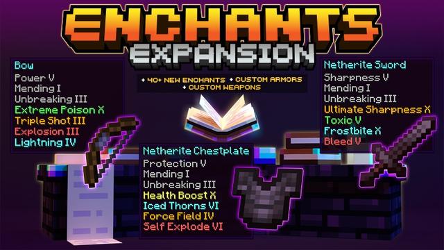 Thumbnail of the Minecraft Bedrock Marketplace product Enchants Expansion created by Kubo Studios.