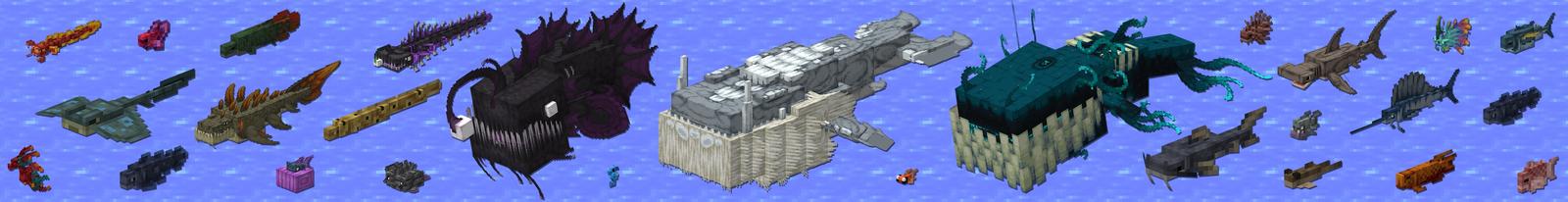 Panorama of the Minecraft Bedrock Marketplace product FISHING++ Add-On created by Kubo Studios.
