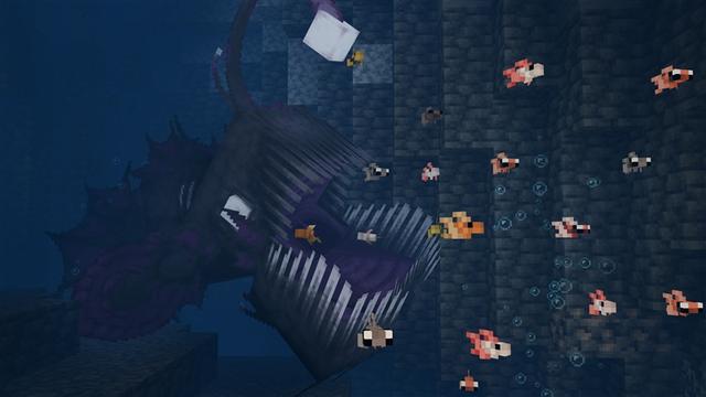 Screenshot of the Minecraft Bedrock Marketplace product FISHING++ Add-On created by Kubo Studios.