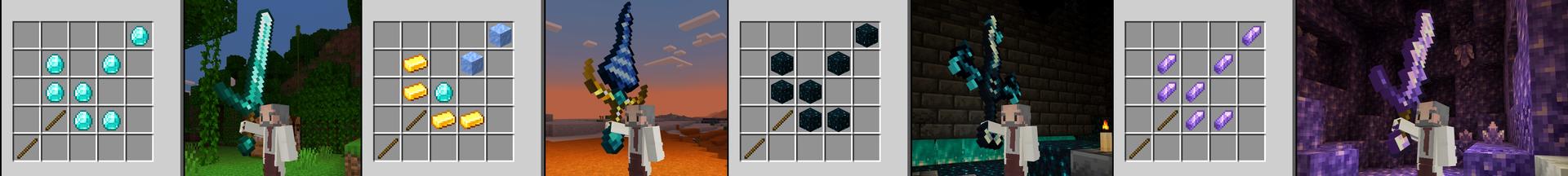 Panorama of the Minecraft Bedrock Marketplace product GIANT WEAPONS created by Kubo Studios.