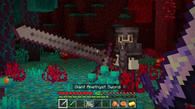 Screenshot of the Minecraft Bedrock Marketplace product GIANT WEAPONS created by Kubo Studios.