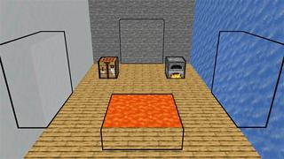 Screenshot of the Minecraft Bedrock Marketplace product HIDDEN DOORS created by Kubo Studios.