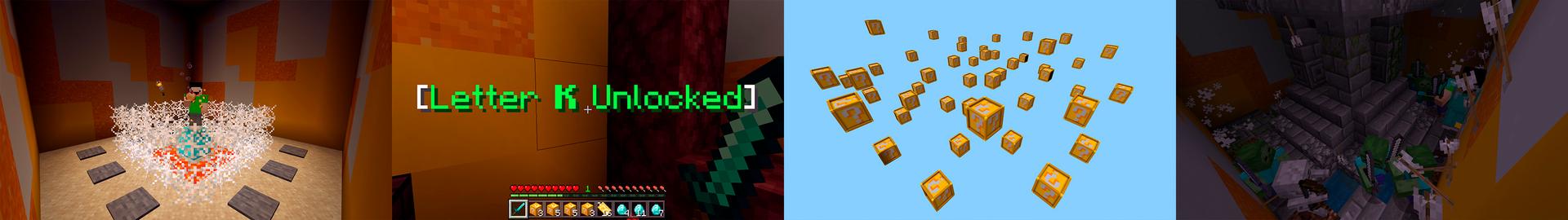 Panorama of the Minecraft Bedrock Marketplace product Lucky Block Factory created by Kubo Studios.