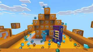 Screenshot of the Minecraft Bedrock Marketplace product Lucky Block Factory created by Kubo Studios.