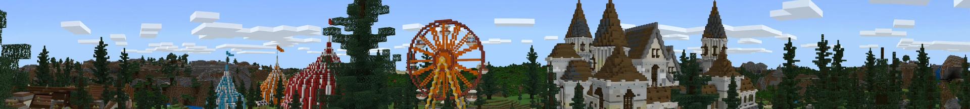 Panorama of the Minecraft Bedrock Marketplace product Lucky Block: Scary Edition created by Kubo Studios.