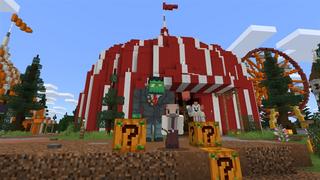 Screenshot of the Minecraft Bedrock Marketplace product Lucky Block: Scary Edition created by Kubo Studios.