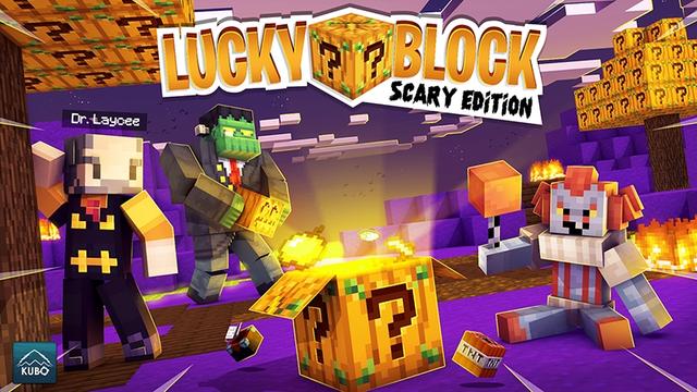Thumbnail of the Minecraft Bedrock Marketplace product Lucky Block: Scary Edition created by Kubo Studios.