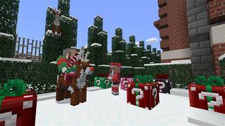 Screenshot of the Minecraft Bedrock Marketplace product Lucky Block: Winter created by Kubo Studios.