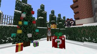 Screenshot of the Minecraft Bedrock Marketplace product Lucky Block: Winter created by Kubo Studios.
