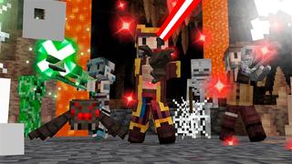 Screenshot of the Minecraft Bedrock Marketplace product Mob Blasters created by Kubo Studios.