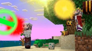 Screenshot of the Minecraft Bedrock Marketplace product Mob Blasters created by Kubo Studios.